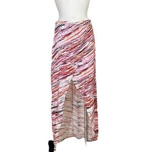 LAVAND faux wrap Crossover Front Midi‎ Skirt size Large new